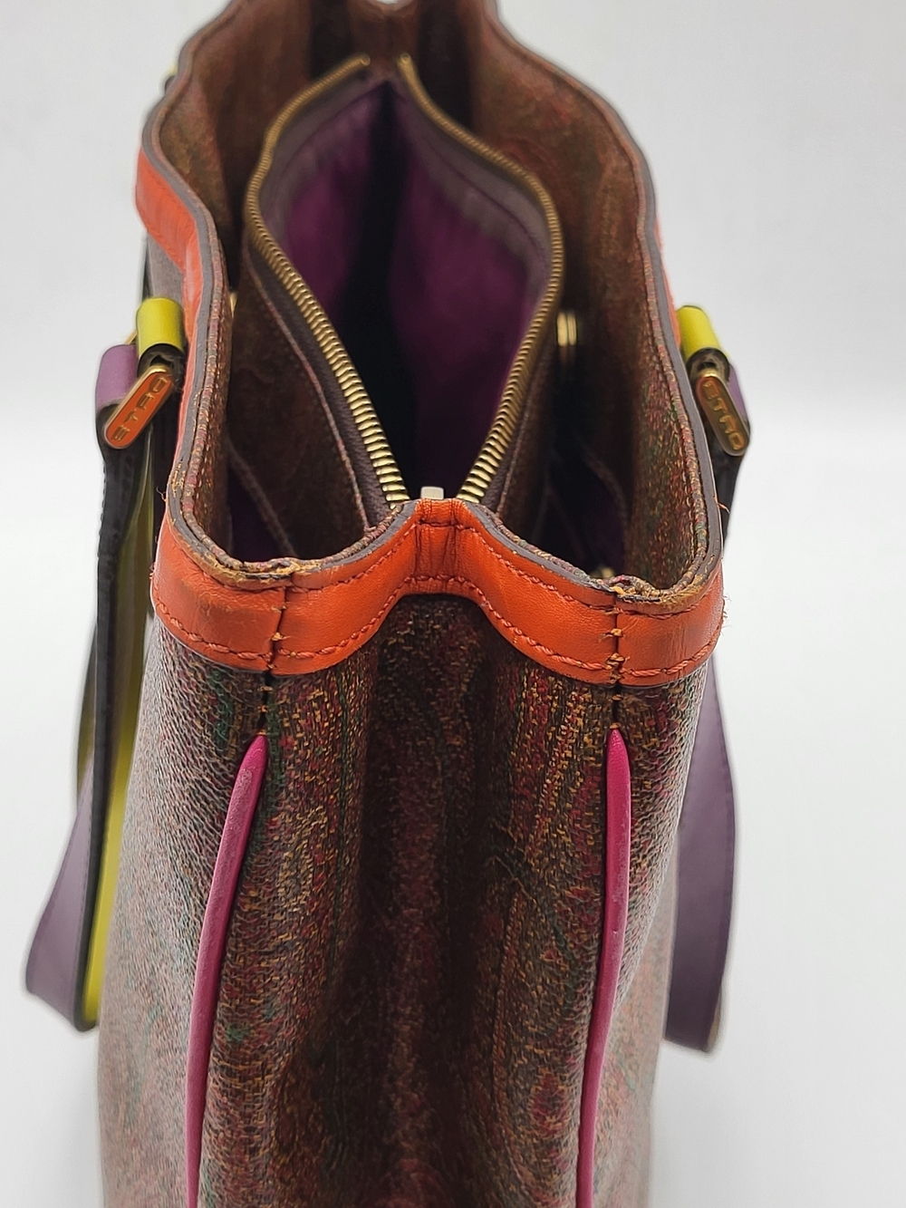 Etro Multicolor Paisley Pattern MM Tote Bag. Authentic.. - Picture 16 of 16